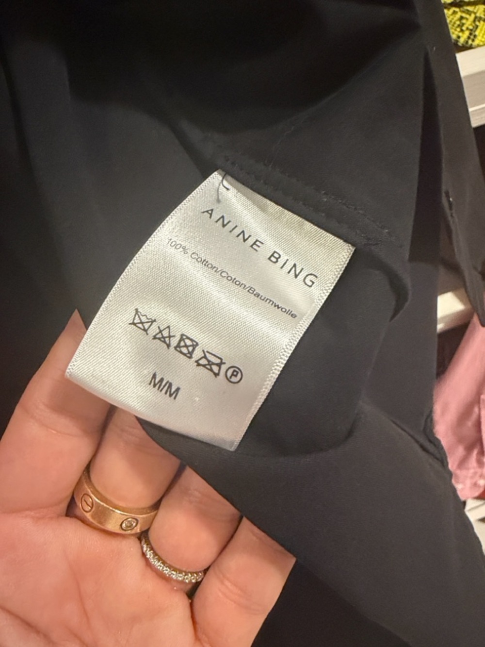Anine Bing 'Mika' Black Button-Front Shirt - Picture 4 of 7